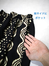 ワンタックルーズハーフパンツ／MUD DYE