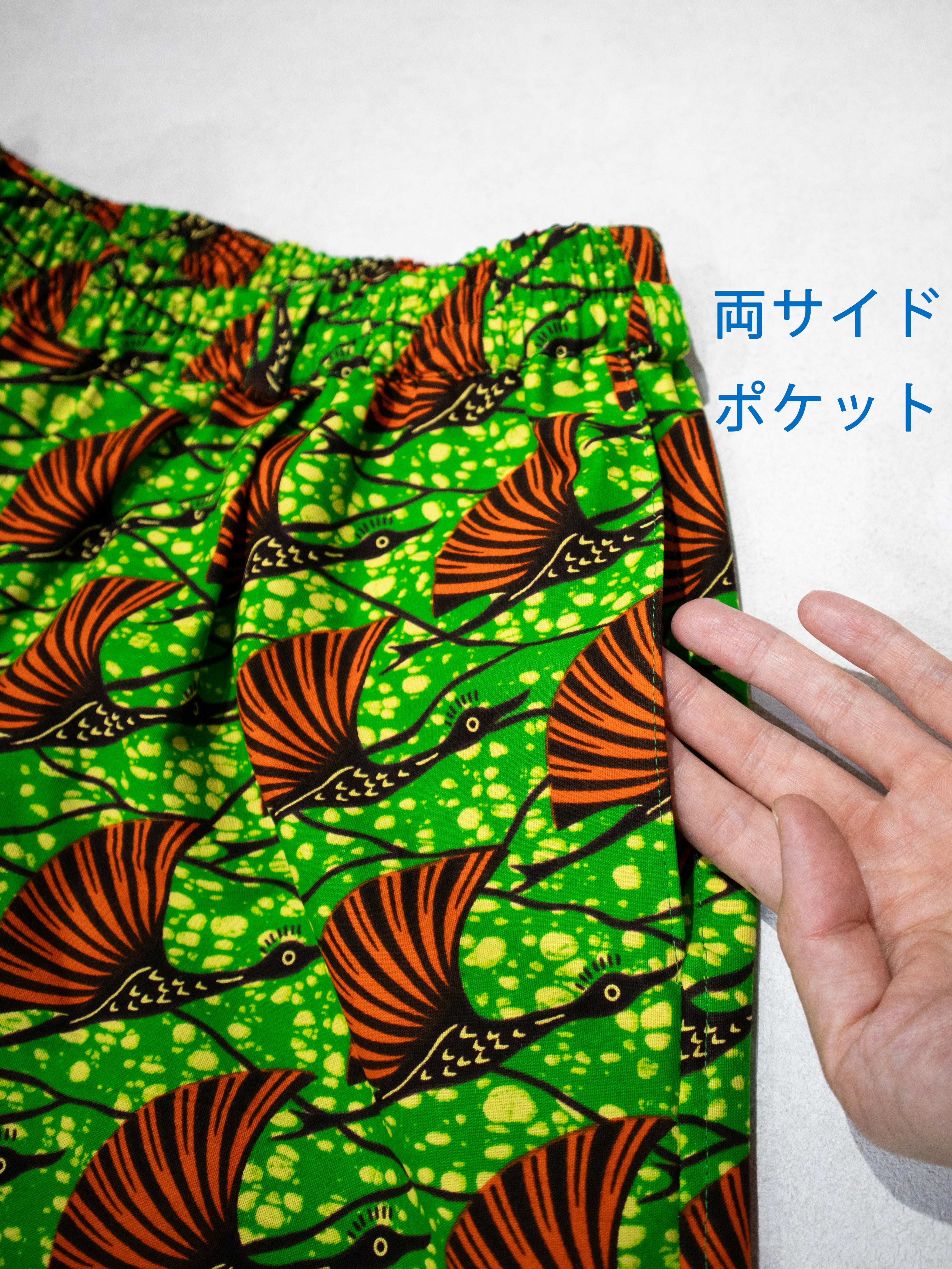 ワンタックルーズハーフパンツ／GREENBIRDS