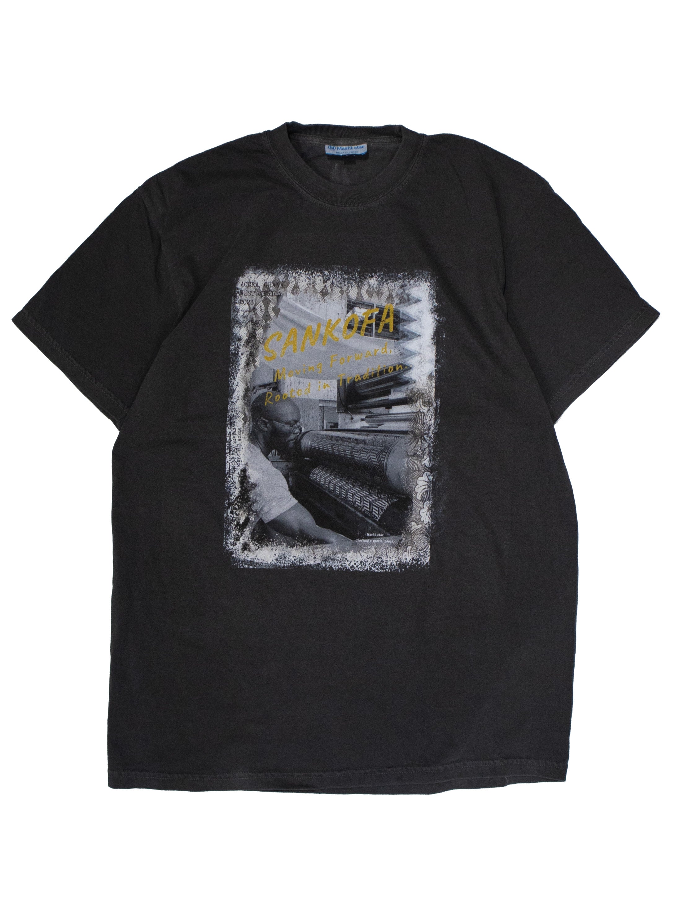 SANKOFAガーナフォトvintage風Tシャツ／PEPPER
