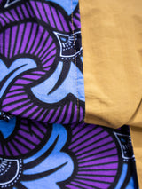 撥水サスペンダーワンピースPATCHWORK／PURMAPLE