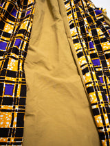 撥水サスペンダーワンピースPATCHWORK／YELPURCHECK