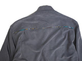 PATCHWORKパウダー長袖シャツ L size／GRAY