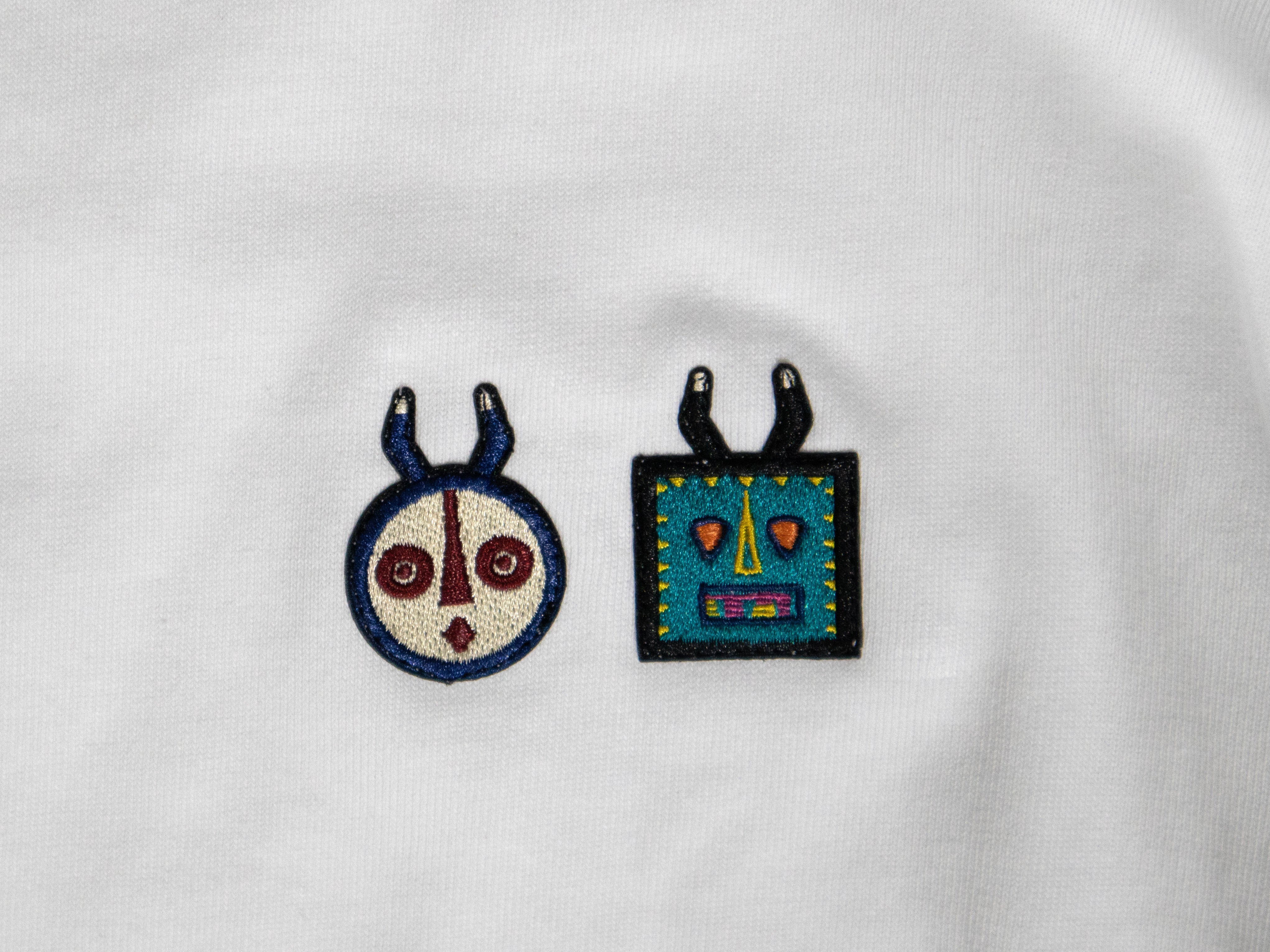 2MASKロングTシャツ／WHITE