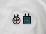 2MASKロングTシャツ／WHITE