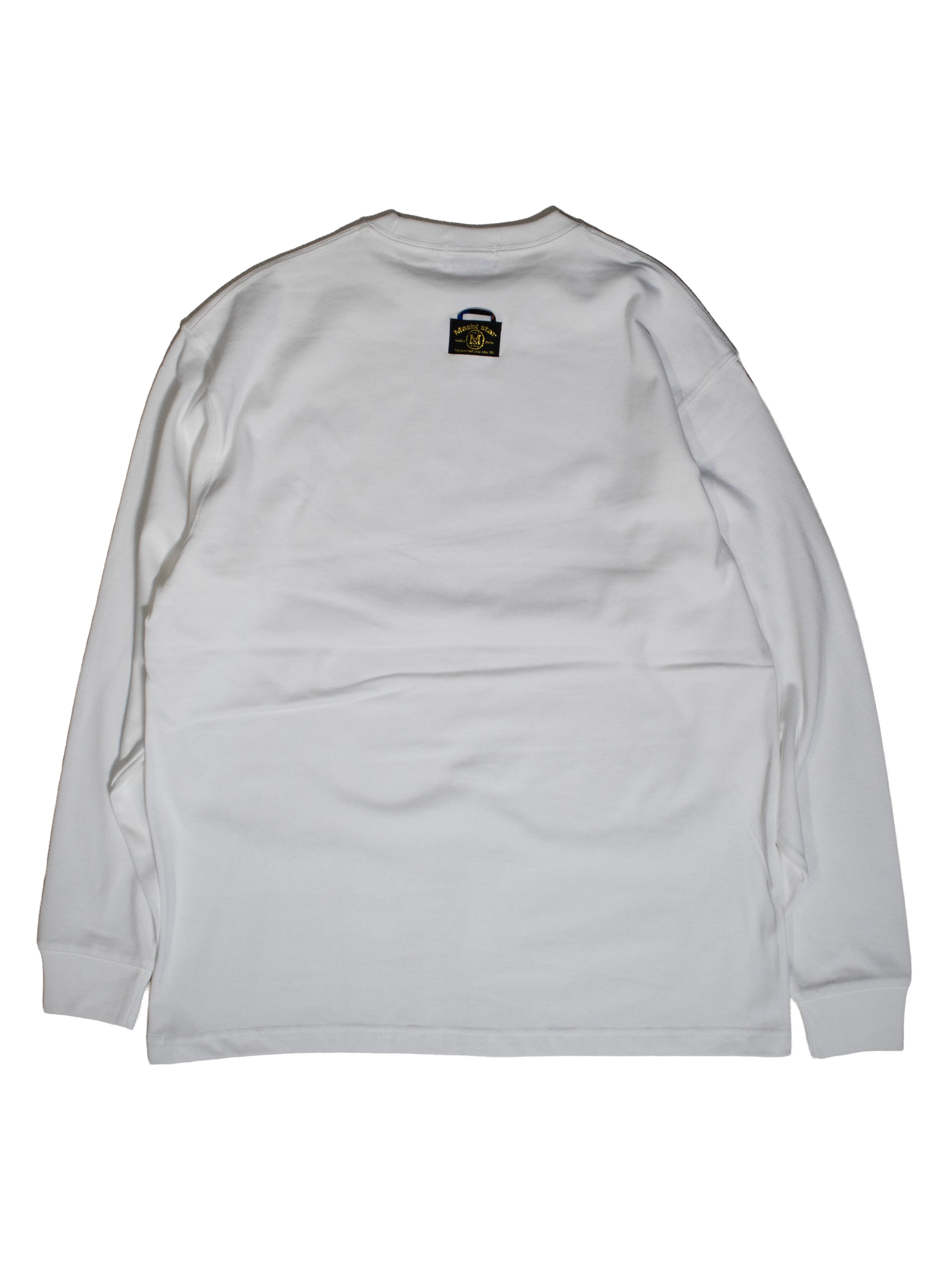2MASKロングTシャツ／WHITE