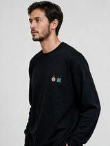 2MASKロングTシャツ／BLACK