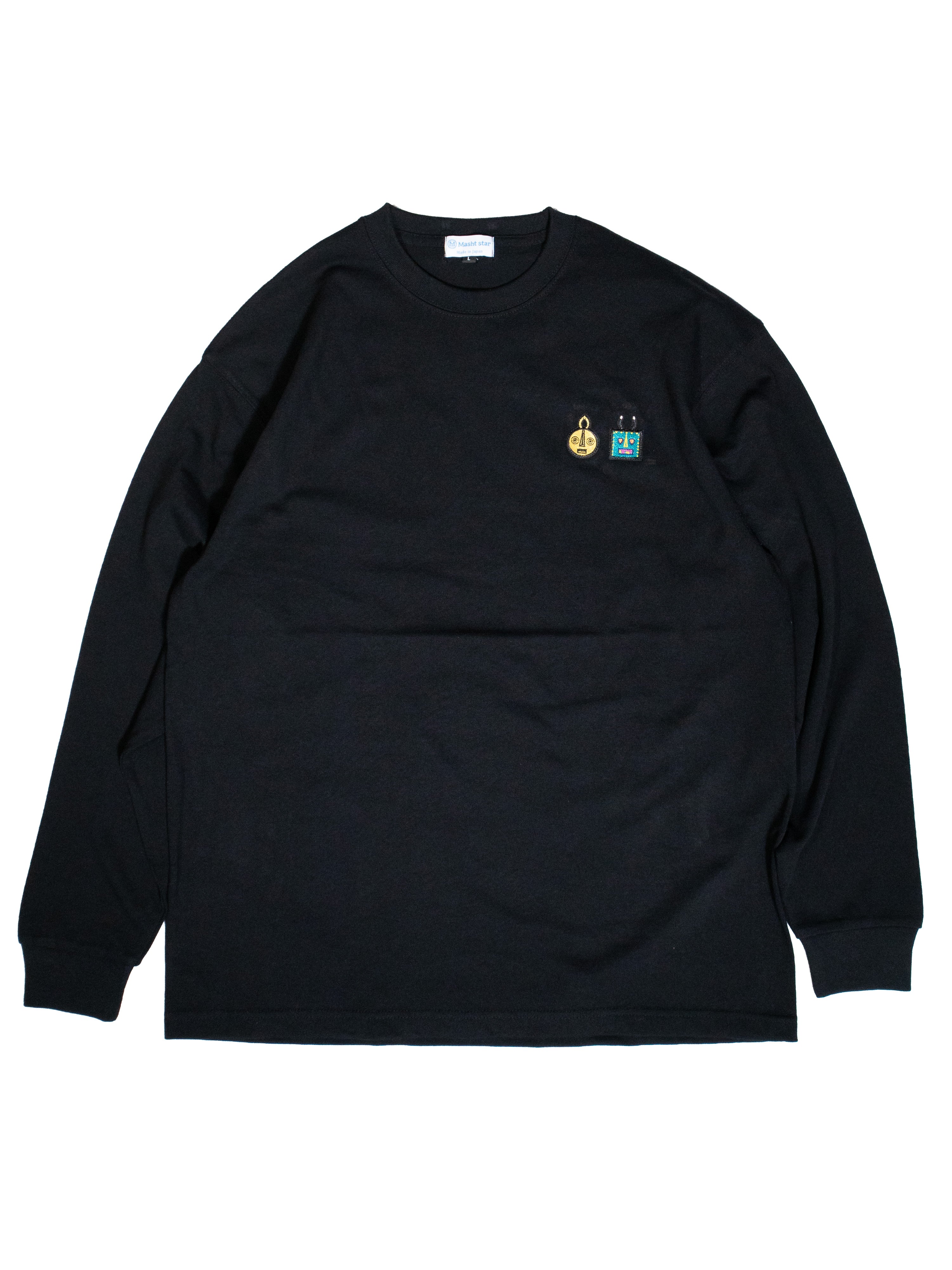 2MASKロングTシャツ／BLACK