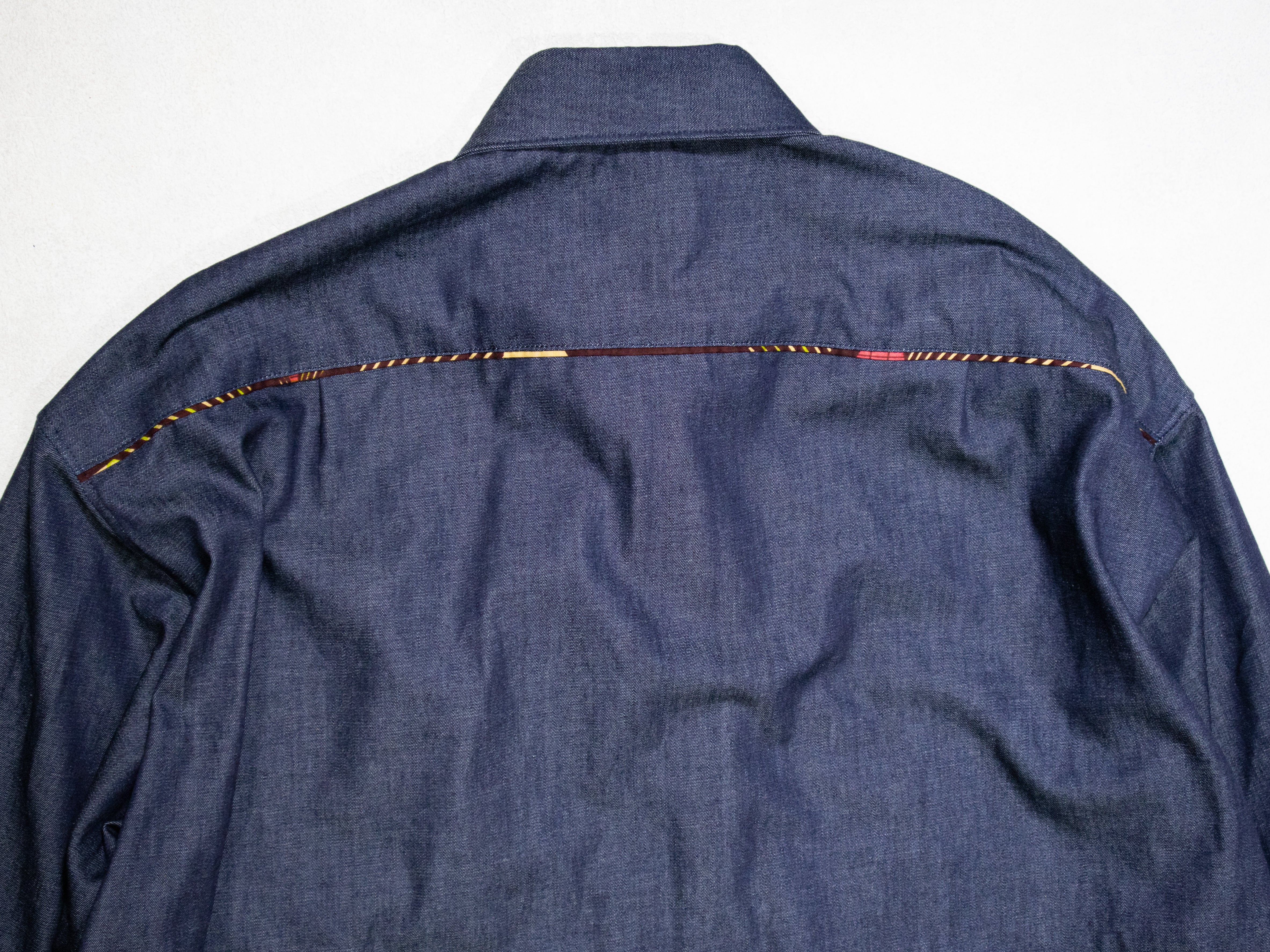 パッチワーク日本製デニムワンピース／C