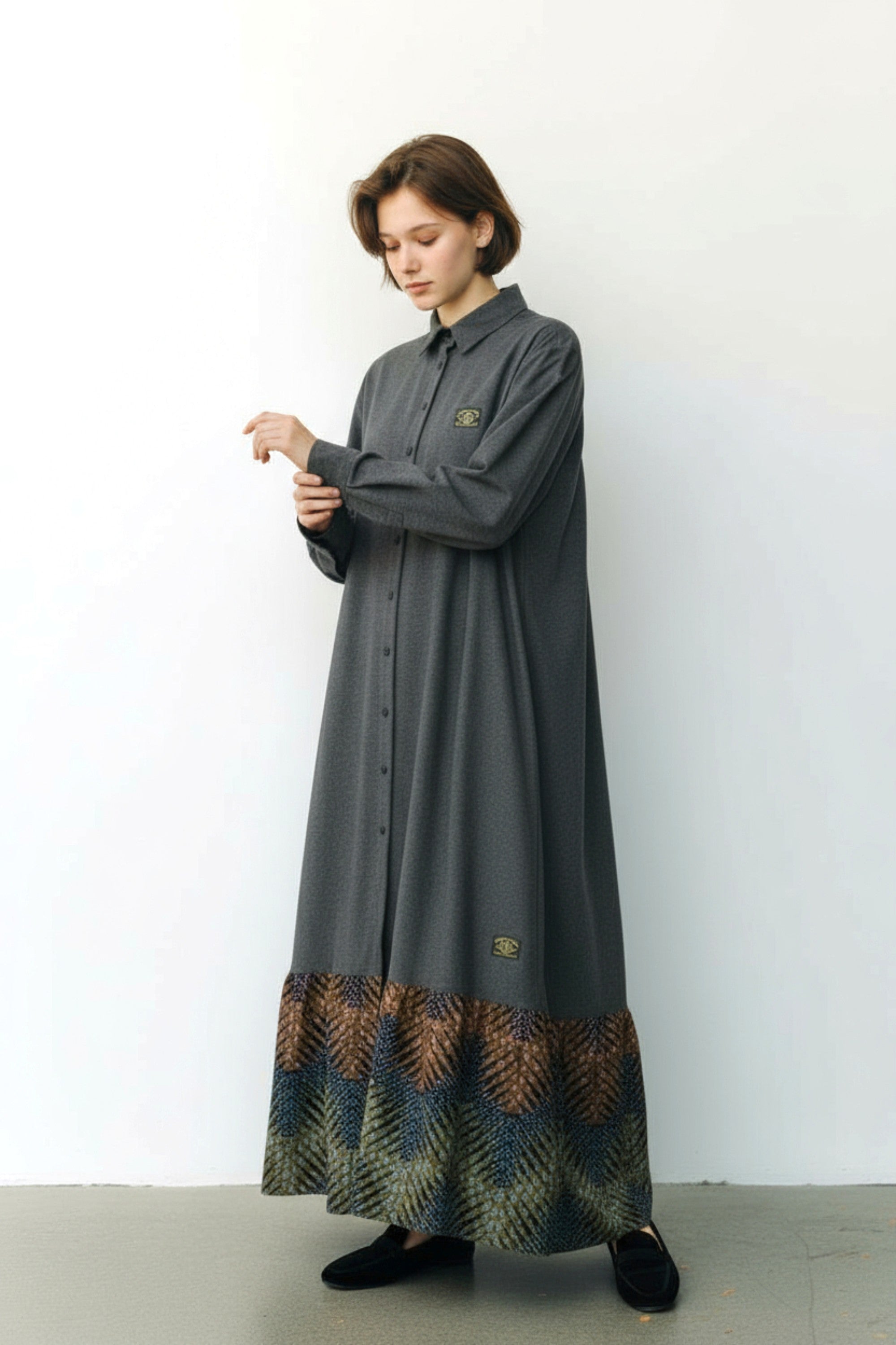 ウールワンピース／ツイード