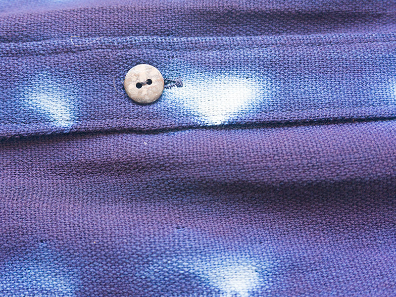 【Men's】アフリカン藍染めシャツ／bamboobean