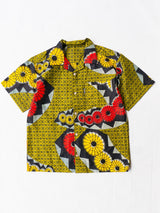 【Men's】アフリカンオープンカラーシャツ／kahflower