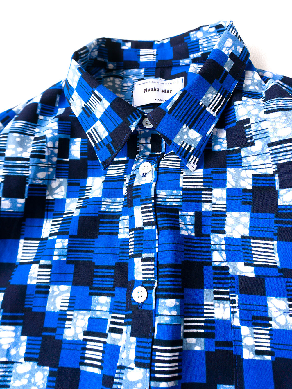 【Men's】スタンダードボックスシルエットシャツ／gioblue